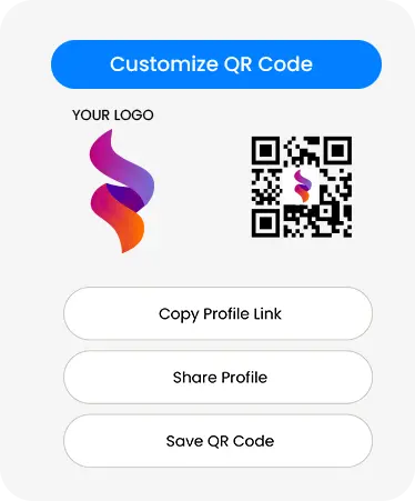 Custom QR code sharing on eylet
